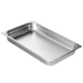 Steam Table Pan Full Size 2.5 In Deep Anti Jam Commercial Kitchen EquipmentHeight: 2.5 in Deep, Number of Sets: 6-Piece Set