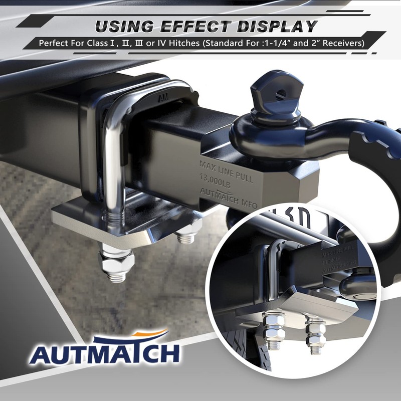 AUTMATCH Hitch Tightener Anti-Rattle Clamp, Heavy Duty Hitch Stabilizer for