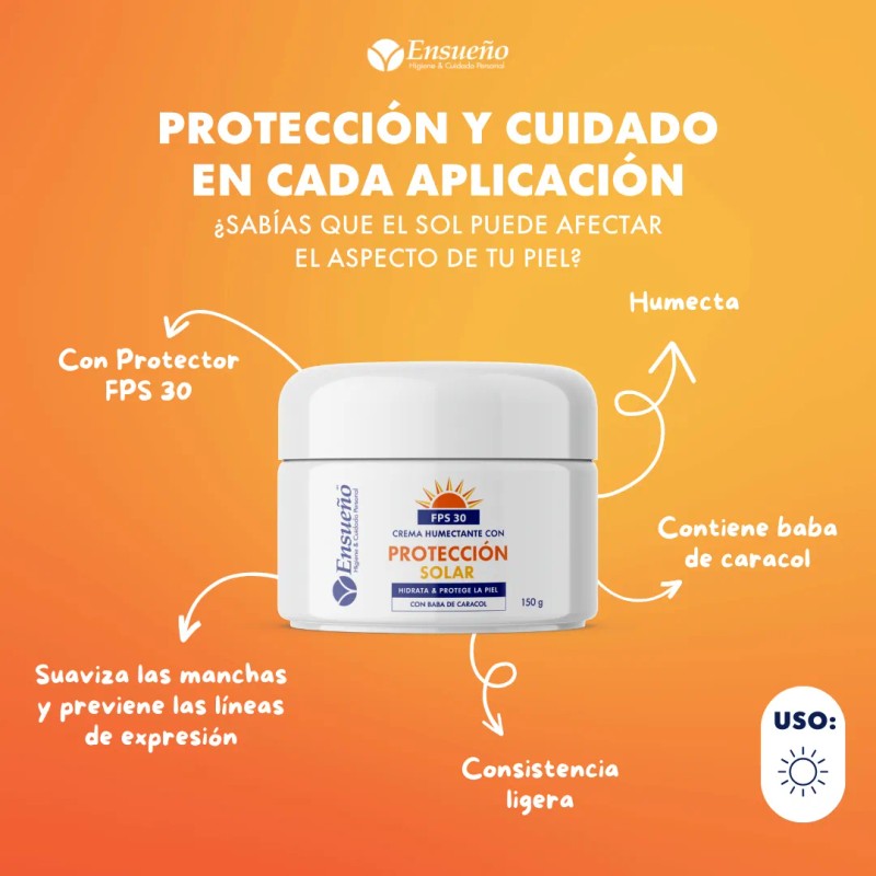 Ensueño Crema Baba Caracol Spf 150 Protege Hidrata Día Todo
