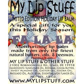 My Lip Stuff-FA LA LA (Blackberry ButterCream Flavor) LIMITED EDITION HOLIDAY LIP BALM