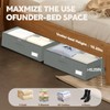 Under Bed Storage with Wheels, 2-Pack Under Bed Storage Containers