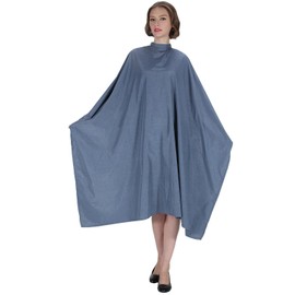 SMARTHAIR Professional Salon Cape Polyester Barber Cape Hair Cut Cape,54”x62”,Blue,C365001C-B