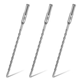 SDS Plus Drill Bit Set, SDS Plus Concrete Drill Set, Professional Masonry Drill, Hammer Drill with 4 Carbide Cutting Edges for Concrete, Stone, Natural Stone Hammer Drill (6 x 210 mm)