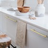 KOPPALIVE 6-Pack Solid Brass Kitchen Cabinet Pulls, Gold Modern T-Bar