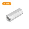 sourcing map M10 x 1.5-Pitch 45mm Length Coupling Nuts, 4pcs