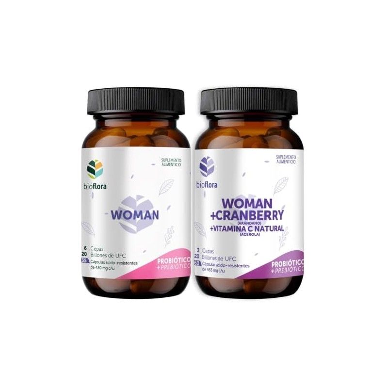Pack Probioticos 20 Billones, 6 diferentes Cepas Bioflora