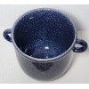 Unbranded Ceramic Planter Pot Blue Glazed With Handles