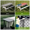 Picnic Table Cover with Bench Covers Camping Essentials Waterproof Windproof