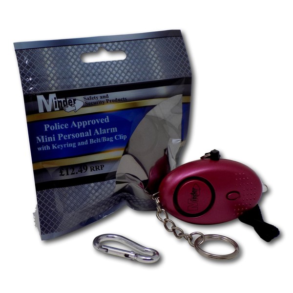 Minder 140db Police Approved Metallic Hot Pink Mini Minder Loud