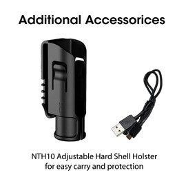 Nitecore MT21C LED Flashlight, 1000 Lumen Right Angle 90 Degree Tiltable Head L-Shape USB Rechargeable with Hard Duty Holster