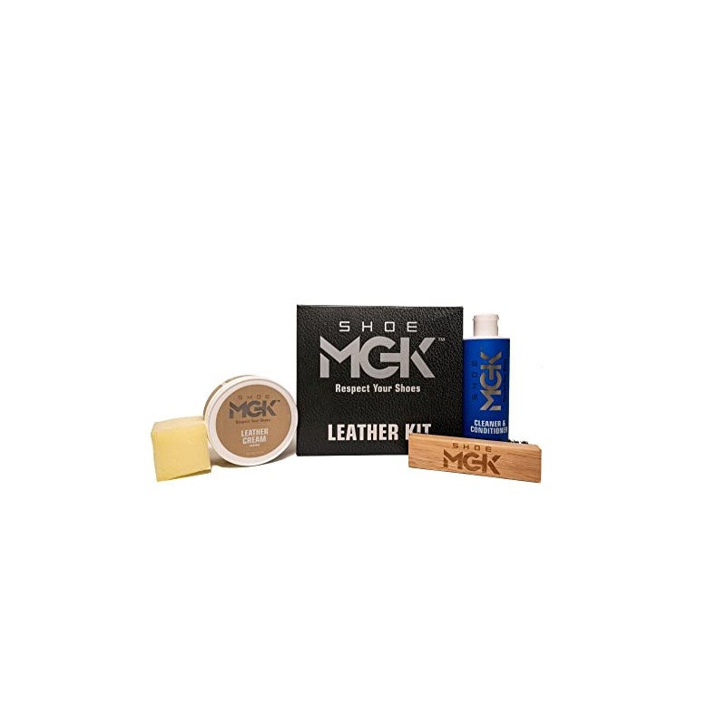 Shoe MGK Leather Care Kit - Conditioner Cream, Shoe Cleaner,