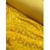 Ruth Yellow Cuddle Minky Rosette Soft Faux Fur Fabric by