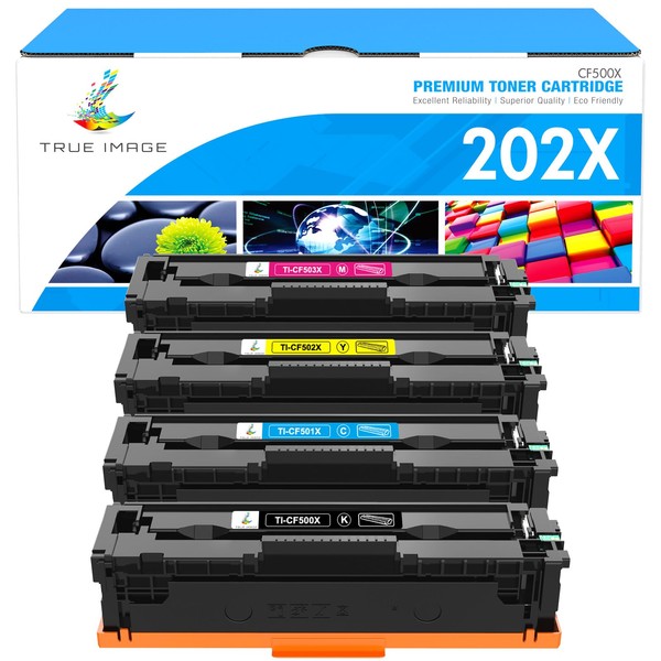 TRUE IMAGE Compatible Toner Cartridge Replacement for HP 202X CF500X