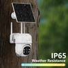 Cinnado 4G LTE Cellular Solar Security Camera Outdoor Wireless, 2K