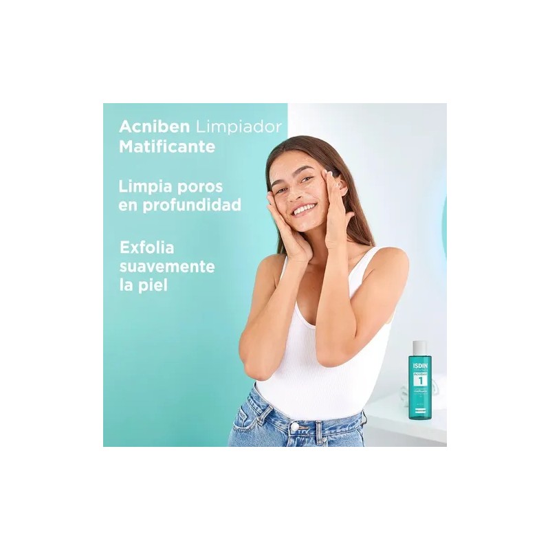 Gel Limpiador Matificante Isdin Acniben Piel Grasa 200ml