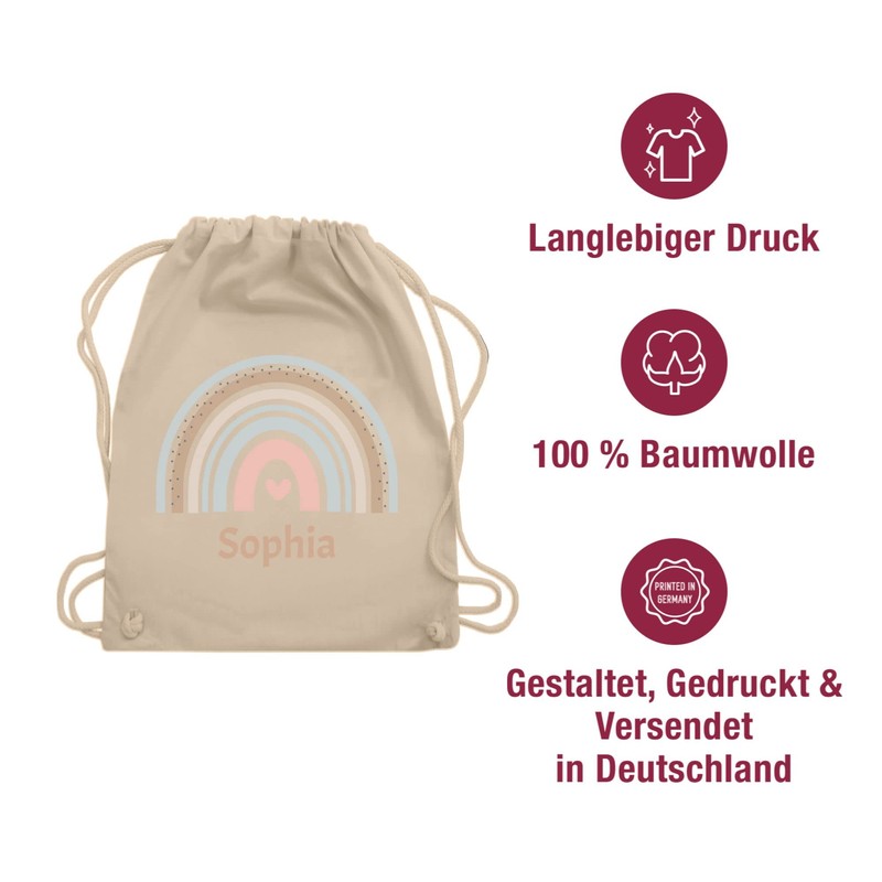 Geschenk mit Namen personalisiert by Shirtracer - Gym Bag Backpack