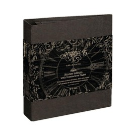 Graphic 45- Binder Album with Interactive Pages – Black