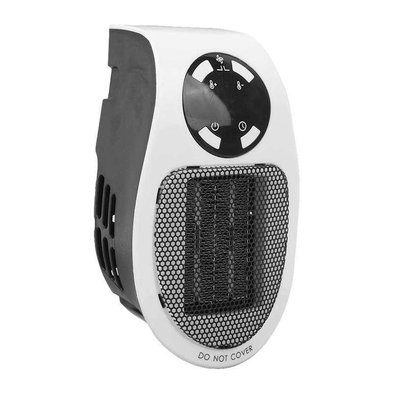 Portable Heater LED Display PTC Wall Outlet Electric Timer for