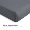 Wake In Cloud - Queen Fitted Sheet Set, 1000TC Ultra