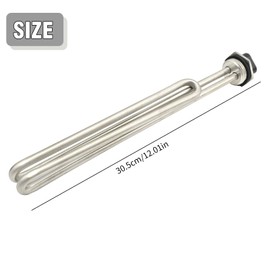 MDEOOSKY 02582 Water Heater Element 4500W, Screw-in Foldback Heating Element with Nickel Plated Copper, Replacement for AO Smith GE Kenmore Maytag Whirlpool and More, 2-Pack