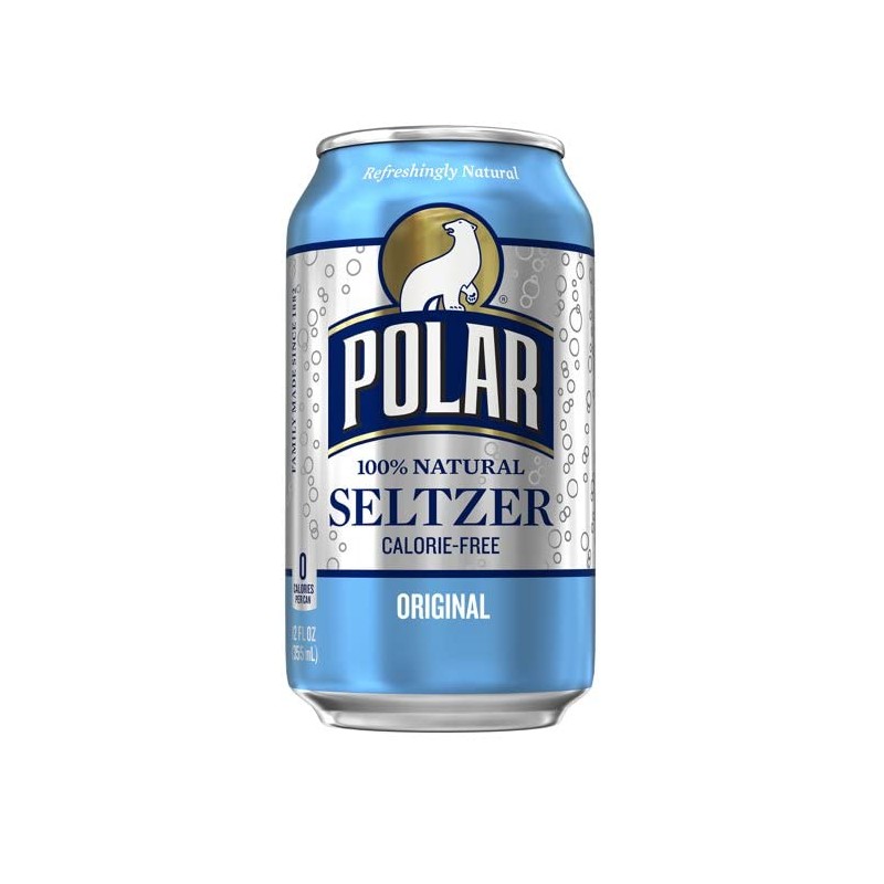 Polar Seltzer Water Original 100% Natural Sparkling Soda Beverage Soft