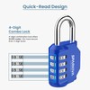 Sparkiva Combination Padlock with Code, 4 Digit Heavy Duty Padlock
