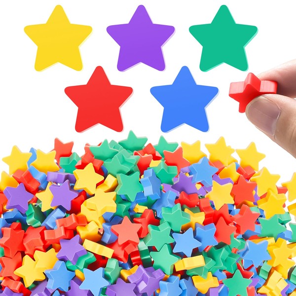 Chuangdi 500 Pcs Star Erasers Bulk Mini Erasers for Kids School Awards Teacher Supplies Colorful Fun Erasers Cute Erasers for Party Favors Goodie Bag Filler Back to School Gifts