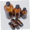 Alipis 4Pcs Bottle Amber Storage Bottles with Screw Caps for