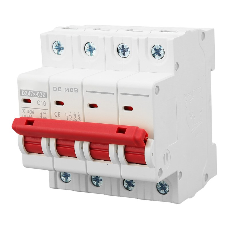 DC Miniature Circuit Breaker 4P Solar PV System 16A DIN
