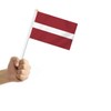 10 PCS Latvia Handheld Small Flag, Latvians Hand held Mini