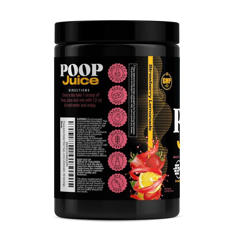 Poop Juice 5-in-1 Prebiotic, Probiotic, Postbiotic, Digestive Enzymes & Glutamine