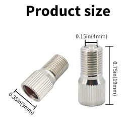 4 Pcs Valve Stem Extension Kit 19mm Premium Brass Tire Valve Extender for Easy Tire Inflation and Pressure Check on Cars SUVs Trucks and More