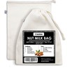 Clarkia Cotton Drawstring Nut Milk Bag Unbleached (10x12 inch) -
