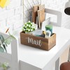 DRASTAR Mail Organizer Countertop, Mail Holder with 3 Slots, Mail