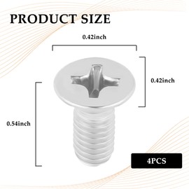 4PCS Car Rotor Screws OEM#936-000-601-40-H,Stainless Steel Brake Rotor Screw for Front & Rear Brake Disc,Premium Brake Rotors Bolts Car Accessories Compatible with Honda Accord Civic Acura (4PCS)