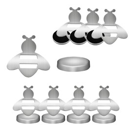 LUMOOM 8 Stück Tischdeckenbeschwerer Draußen Magnete, Edelstahl Tischtuchbeschwerer, Tischdeckengewichte Draussen Extra Schwer, Tischdeckenklammern, für Tischdecken, Gardinen (Biene)