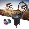 Bike Handlebar Plug Light with Rearview Mirror Bicycle Accessories Cycling