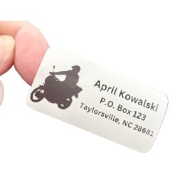 Custom Stickers, Motorcycle Return Address Labels, Address Stickers, Several Designs, 2x1 inch labels, Several Font Choices