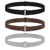 SATINIOR 2/3/4 Pack Women Elastic Stretch Belt Invisible Belts with