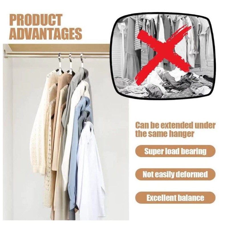 30 Pcs Clothes Hanger Connector Hooks, Space Saving Hanger Hooks,