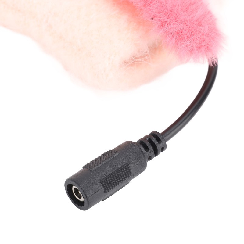 USB Heated Knitted Flap Gloves Half Finger 5V Winter Heating