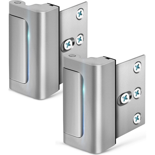 Home Security Door Lock, 2 Pack Childproof Door Reinforcement Lock
