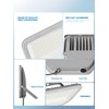 2 Pack Super Bright 6500k 10000lm LED Flood Lights Outdoor,100w