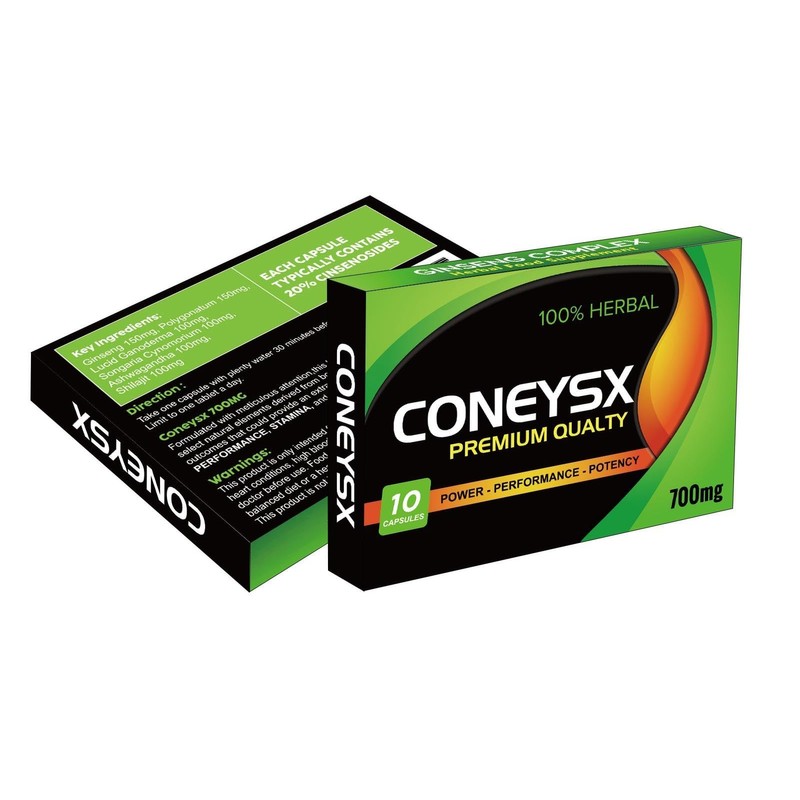 CONEYSX | 10 Capsules | Ginseng | Stronger | Power