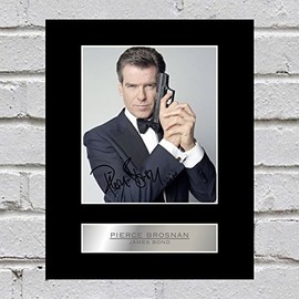 Pierce Brosnan Signed Photo Display James Bond 007