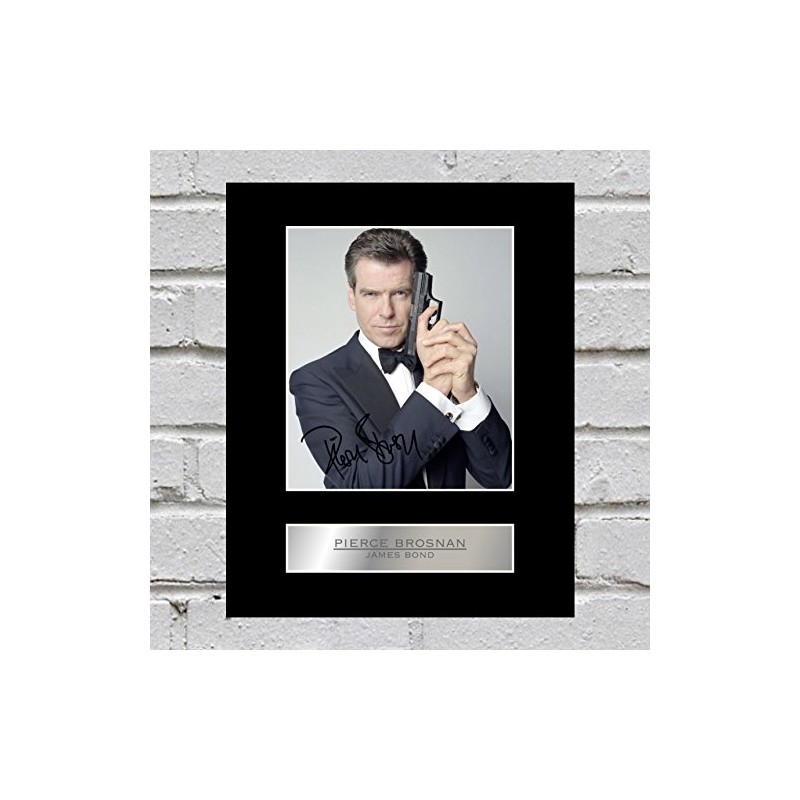 Pierce Brosnan Signed Photo Display James Bond 007