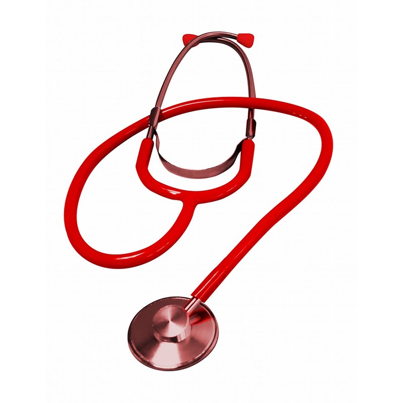 Estetoscopio Adulto con Campana Simple Rojo