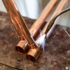 PATIKIL 1/4" Copper Coupling Fittings with Sweat Ends, 5 Pcs