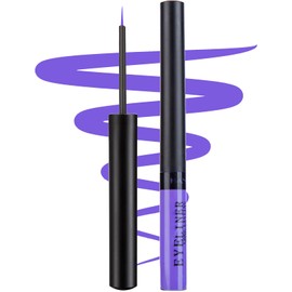 DekRion Liquid Eyeliner, Matte Colored Eyeliners, Purple Eyeliner, White Black Red Brown Green Waterproof High-pigmented Colorful Eyeliners Eye Makeup,1PC Purple