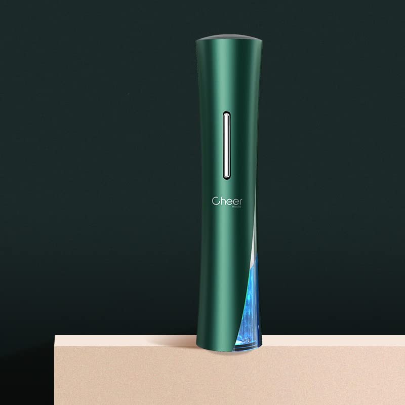 Cheer Moda Skyline Electric Wine Opener, Battery, H275mm, ABS, Green,